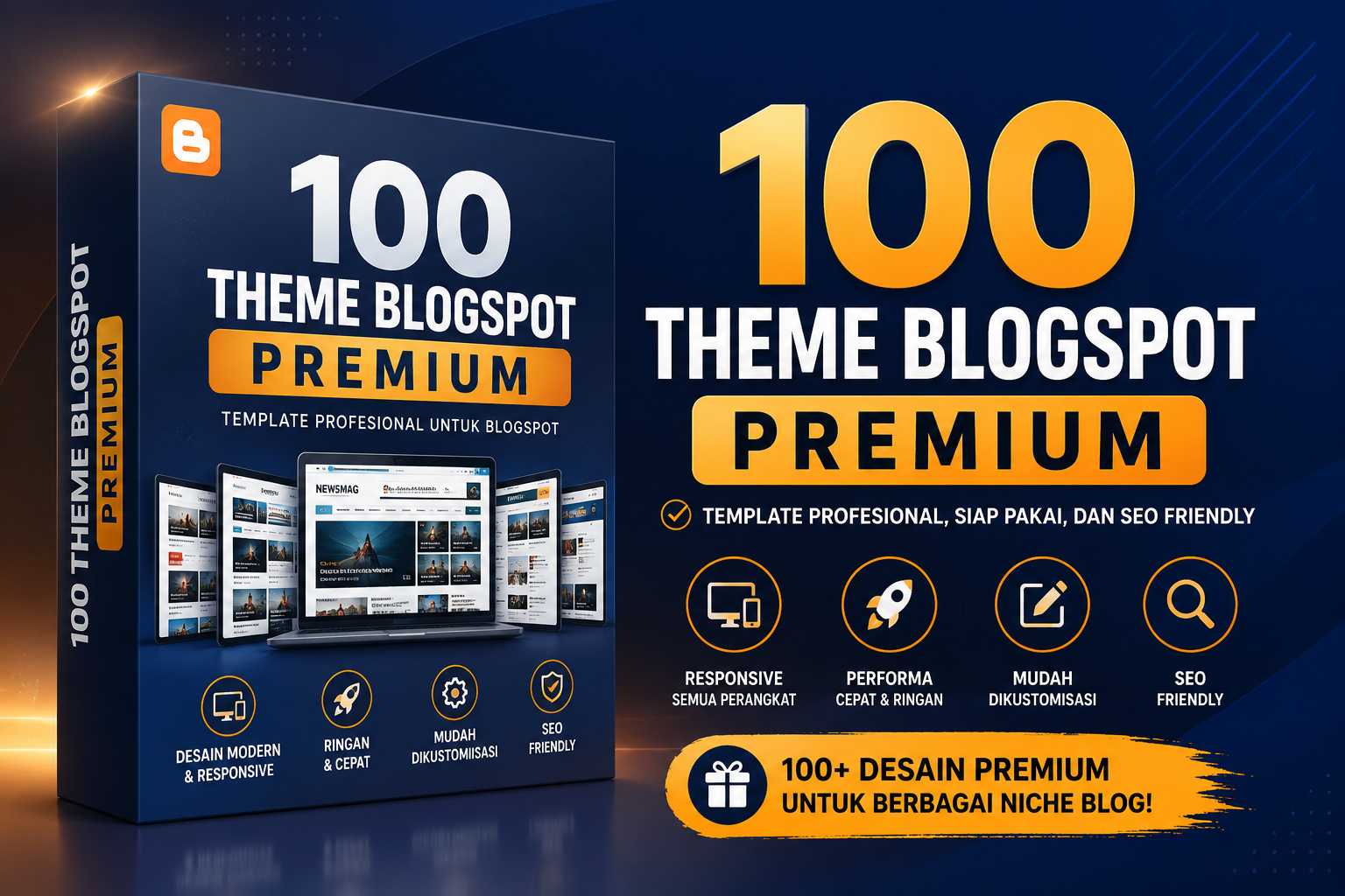 100 Theme Blogspot Premium